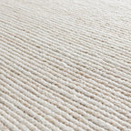 Soft Natural Off-White Jute Rectangular Rug – Handwoven Eco-Friendly Carpet by Room Rituals | Minimal Living Room & Bedroom Floor Rug