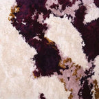 Hand-Tufted Wool Rug in Abstract Maroon & Beige – Premium Modern Carpet by Room Rituals | Luxury Living Room & Bedroom Floor Rug