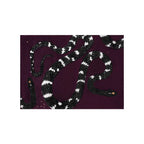 Hand-Tufted Wool Rug with Bold Serpentine Art – Luxury Modern Floor Carpet by Room Rituals | Deep Plum & Black Statement Rug