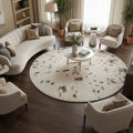 Hand-Tufted Ivory Speckled Wool Round Rug – Soft Cozy Modern Carpet by Room Rituals | Living Room & Bedroom Floor Rug