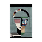 Hand-Tufted Abstract Face Art Wool Round Rug – Luxury Modern Designer Carpet by Room Rituals | Living Room & Statement Floor Rug