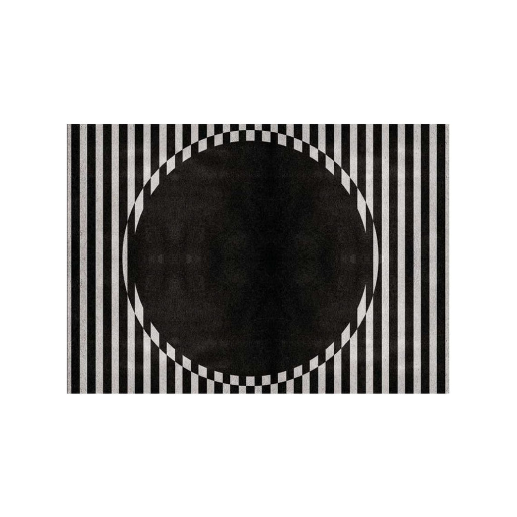 Hand-Tufted Black & White Optical Art Wool Rug – Luxury Modern Designer Carpet by Room Rituals | Living Room & Lounge Floor Rug