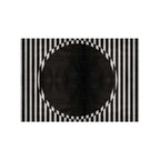 Hand-Tufted Black & White Optical Art Wool Rug – Luxury Modern Designer Carpet by Room Rituals | Living Room & Lounge Floor Rug
