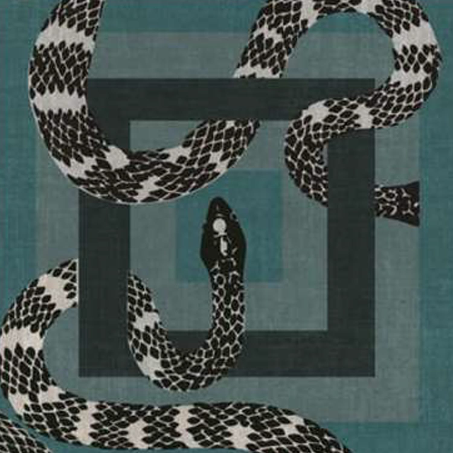Hand-Tufted Black & White Serpentine Wool Rug – Luxury Modern Art Carpet by Room Rituals | Living Room & Lounge Floor Rug