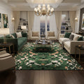 Hand-Tufted Green Python Texture Wool Rug – Luxury Modern Designer Carpet by Room Rituals | Living Room & Lounge Rug