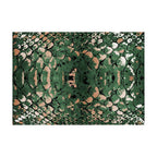Hand-Tufted Green Python Texture Wool Rug – Luxury Modern Designer Carpet by Room Rituals | Living Room & Lounge Rug