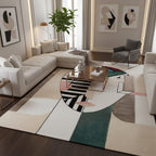 Hand-Tufted Abstract Face Art Wool Rug – Luxury Modern Designer Carpet by Room Rituals | Living Room & Bedroom Floor Rug