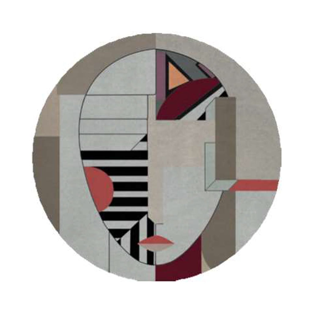 Hand-Tufted Abstract Face Art Wool Rug – Luxury Modern Designer Carpet by Room Rituals | Living Room & Bedroom Floor Rug