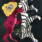 Hand-Tufted Artistic Tiger Wool Rug – Luxury Modern Designer Carpet by Room Rituals | Statement Living Room & Studio Rug