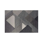 Hand-Tufted Geometric Charcoal & Grey Wool Rug – Luxury Modern Designer Carpet by Room Rituals | Living Room & Bedroom Floor Rug
