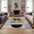 Hand-Tufted Multicolor Geometric Wool Rug – Luxury Modern Designer Carpet by Room Rituals | Living Room & Bedroom Floor Rug