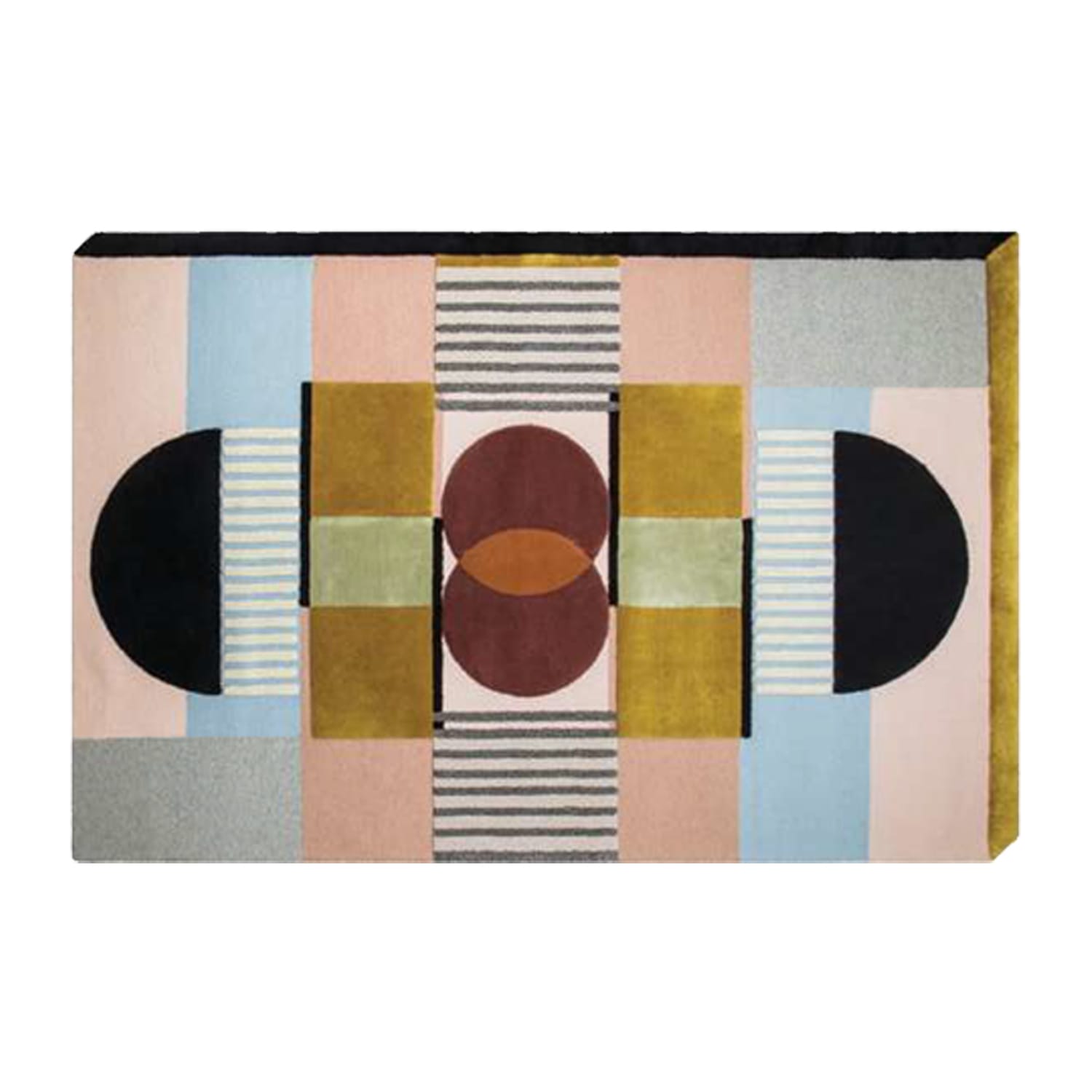 Hand-Tufted Multicolor Geometric Wool Rug – Luxury Modern Designer Carpet by Room Rituals | Living Room & Bedroom Floor Rug