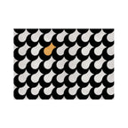 Hand-Tufted Black & White Modern Pattern Wool Rug with Gold Accent – Luxury Designer Carpet by Room Rituals | Living Room & Lounge Rug