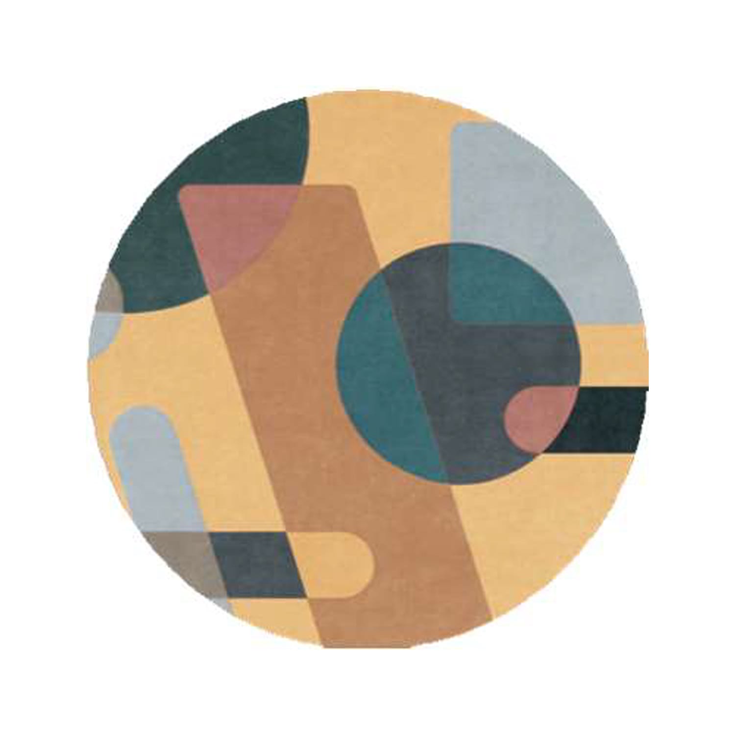 Hand-Tufted Abstract Olive & Mustard Wool Rug – Luxury Modern Designer Carpet by Room Rituals | Living Room & Bedroom Floor Rug