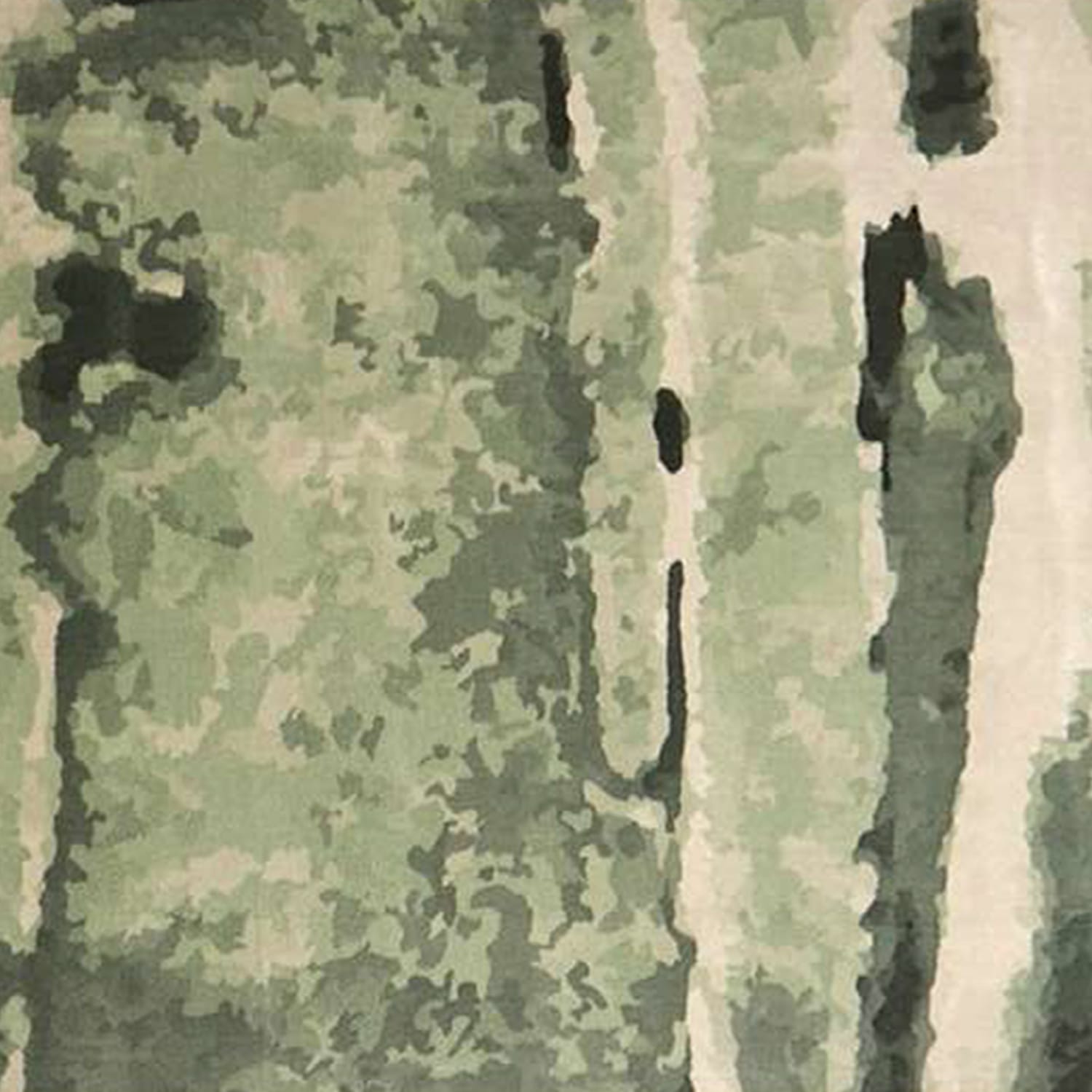 Hand-Tufted Moss Green Abstract Wool Rug – Nature Inspired Luxury Designer Carpet by Room Rituals | Living Room & Bedroom Rug