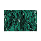 Hand-Tufted Malachite Green Abstract Wool Rug – Luxury Artistic Statement Carpet by Room Rituals | Living Room & Lounge Rug