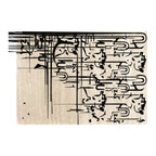 Cream & Black Abstract Calligraphy Art Rug – Hand-Tufted Wool Carpet | Modern Minimalist Designer Floor Rug | Room Rituals