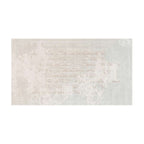 Ivory Distressed Mosaic Pattern Rug – Hand-Tufted Wool Luxury Carpet | Minimal Modern Living Room Rug | Room Rituals