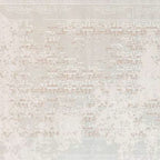 Ivory Distressed Mosaic Pattern Rug – Hand-Tufted Wool Luxury Carpet | Minimal Modern Living Room Rug | Room Rituals